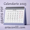 Calendario de pared o de mesa del año 2023
